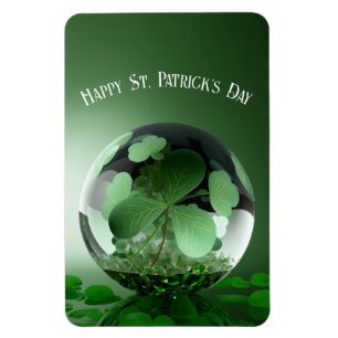 Magnet Flexible Jour de la Saint-Patrick Vert Monde