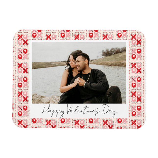 Magnet Flexible Jour de la Saint Valentin XOXO | Photo Couples (Horizontal)