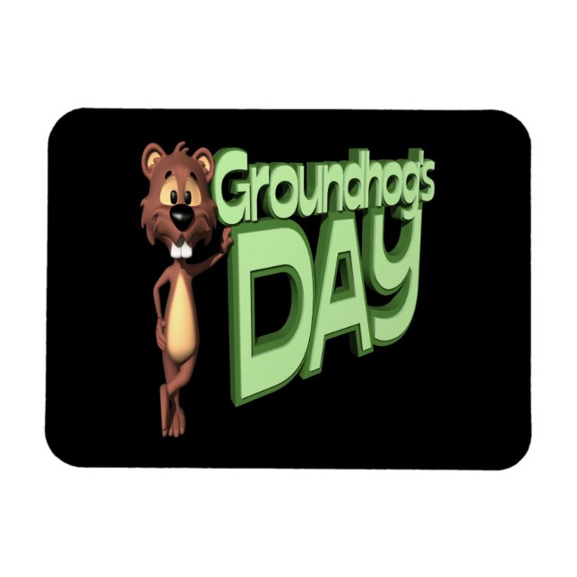Magnet Flexible Jour des marmottes (Horizontal)