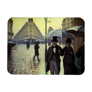 Magnet Flexible Journée de la Pluie de Paris par Gustave Caillebot