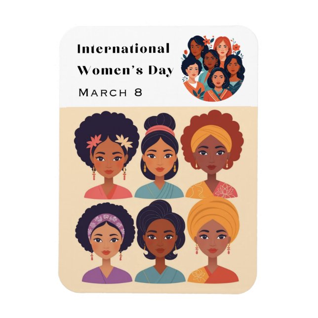 Magnet Flexible Journée internationale des femmes 8 mars Flexible (Vertical)