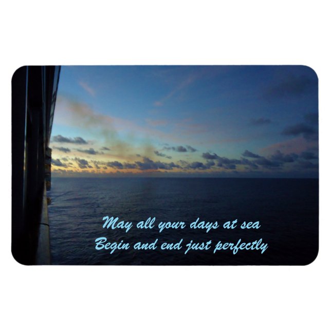 Magnet Flexible Jours en mer personnalisés (Horizontal)