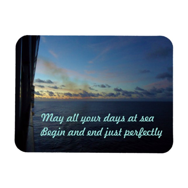 Magnet Flexible Jours en mer personnalisés (Horizontal)