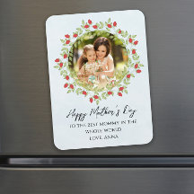 Joyeuse Fête des Mères Rose d'aquarelle Photo flor