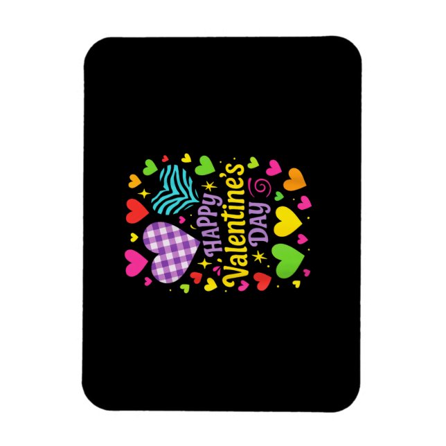 Magnet Flexible Joyeuse Saint-Valentin - Cœurs Amour (Vertical)