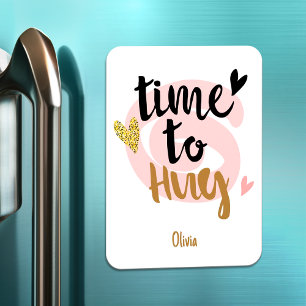 Magnet Flexible Joyeuse Saint-Valentin   Il Est Temps D'Embrasser 