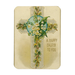 Magnet Flexible Joyeuses Pâques à Vous - Carte Postale Antique,