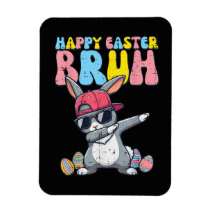 Magnet Flexible Joyeuses Pâques Bruh Lapin Dab Danse Lapin