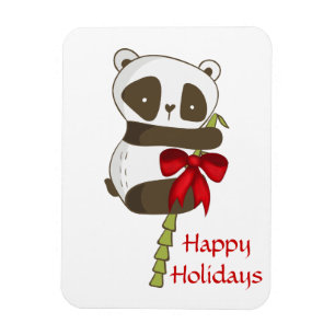 Magnet Flexible Joyeuses vacances Panda