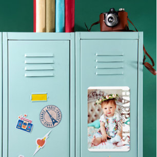 Magnet Flexible Joyeux 1er Anniversaire Photo souvenir