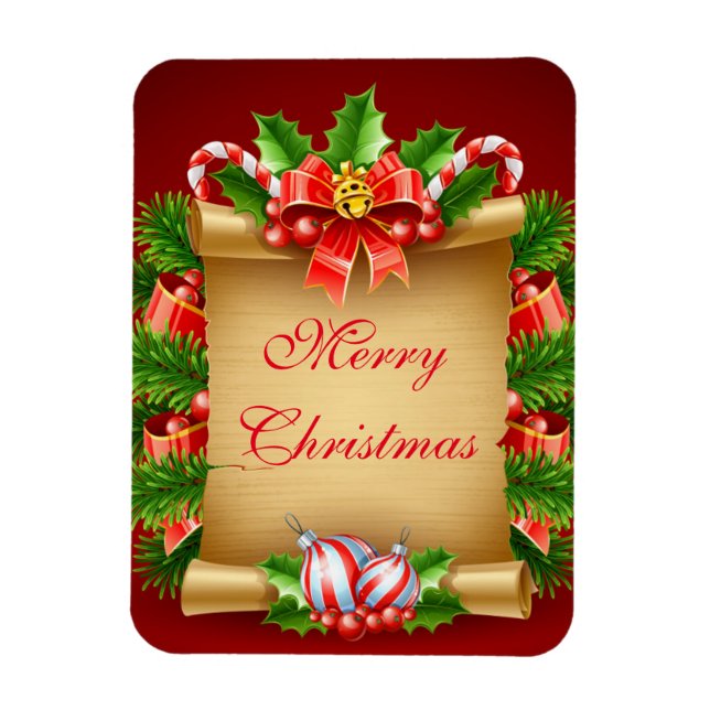 Magnet Flexible Joyeux aimant Noël (Vertical)
