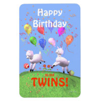Joyeux Anniversaire Agneaux pour Jumeaux