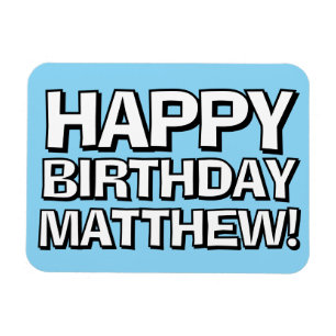 Magnet Flexible Joyeux Anniversaire Personnalisé Nom Texte Anniver
