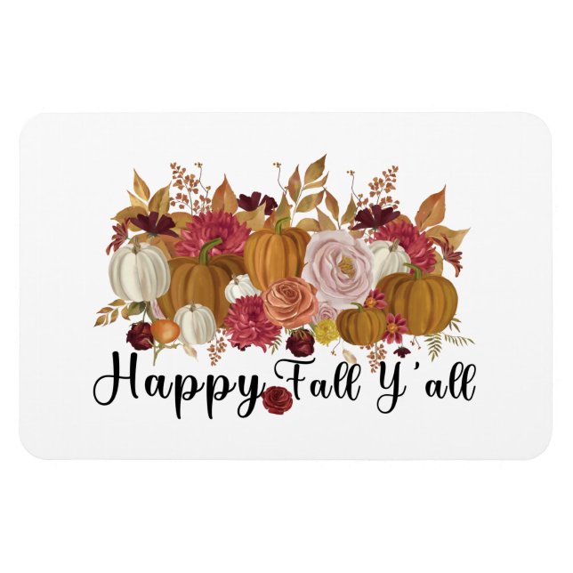 Magnet Flexible Joyeux automne Y'all (Horizontal)
