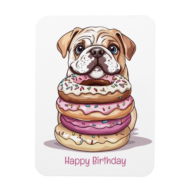 Magnet Flexible Joyeux Bulldogs anglais (Vertical)