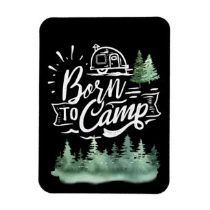 Magnet Flexible Joyeux Camper Né Au Camp
