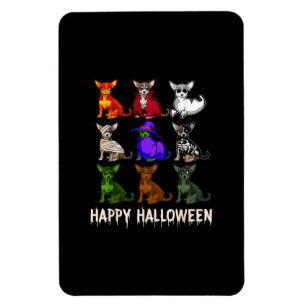 Magnet Flexible Joyeux costume d'Halloween Chihuahua Amoureux de l