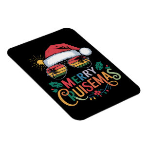Magnet Flexible Joyeux Cruisemas 2024 Noël Santa Renne