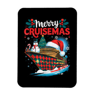 Magnet Flexible Joyeux Cruisemas Drôle de Noël en Famille