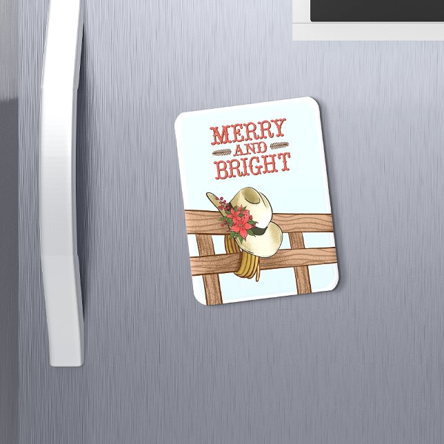 Magnet Flexible Joyeux et brillant Casquette Cowboy avec Fleurs No (Créateur téléchargé)