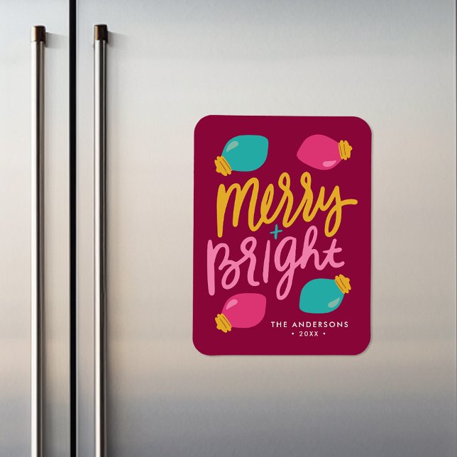 Magnet Flexible Joyeux et brillant Noël en plein Noël (Créateur téléchargé)