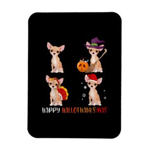 Magnet Flexible Joyeux Hallothanksmas mignonne sorcière Turquie Sa