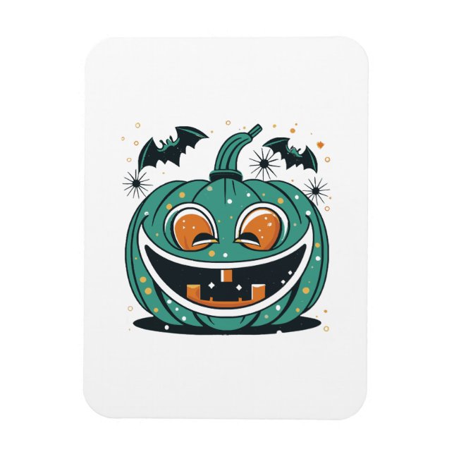 Magnet Flexible Joyeux Halloween ! Découpez une citrouille ! (Vertical)