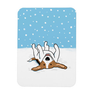 Magnet Flexible Joyeux hiver Snow Beagle