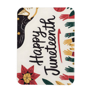 Magnet Flexible Joyeux Junetten Colorful Freedom Day Design