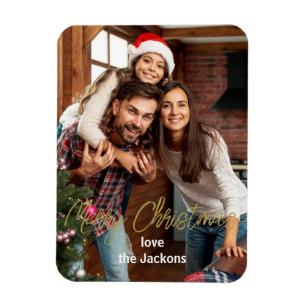 Magnet Flexible Joyeux moments : Carte photo de Noël personnalisée