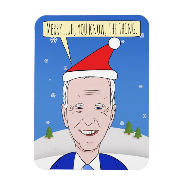 Magnet Flexible Joyeux Noël À Tous Les Partis Du Président (Vertical)