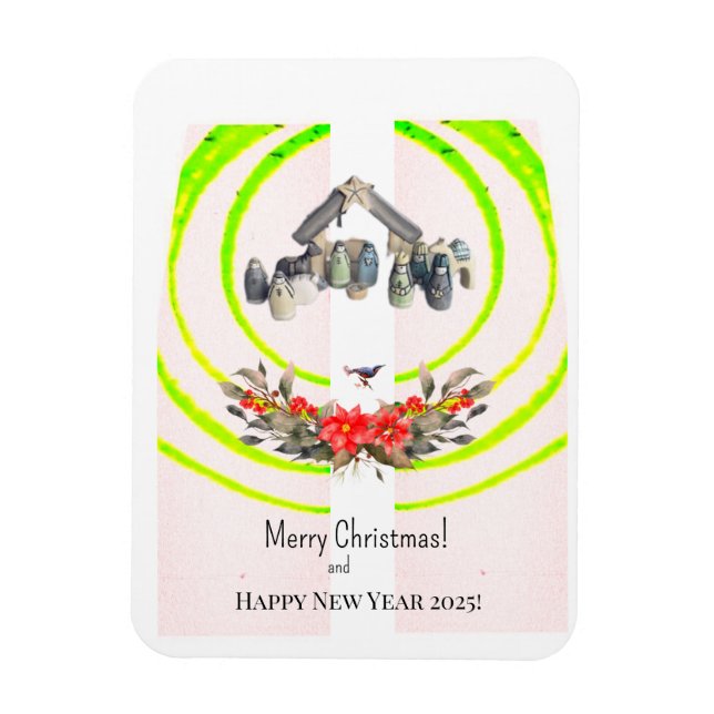 Magnet Flexible Joyeux Noël! Carte (Vertical)