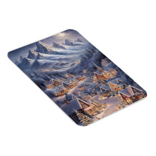 Magnet Flexible Joyeux Noël Carte de vœux Winter Wonderland
