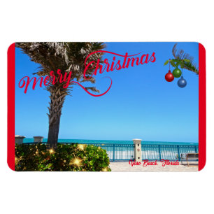 Magnet Flexible Joyeux Noël de Vero Beach Floride Oceanfront