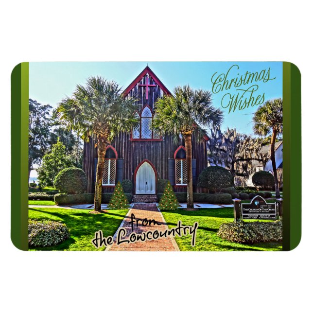 Magnet Flexible Joyeux Noël du Lowcountry Bluffton SC (Horizontal)