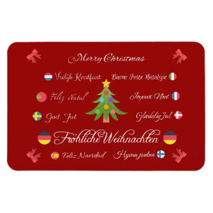 Magnet Flexible Joyeux Noël en différentes langues !