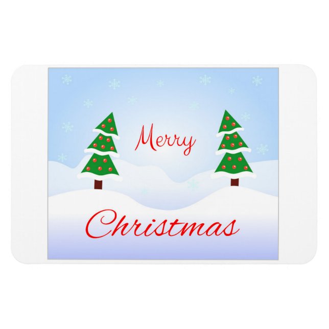 Magnet Flexible Joyeux Noël et une bonne année ! (Horizontal)