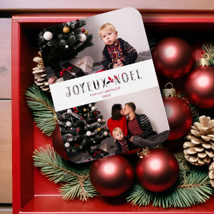 Magnet Flexible Joyeux Noël French Cut Paper Effet Photo personnal