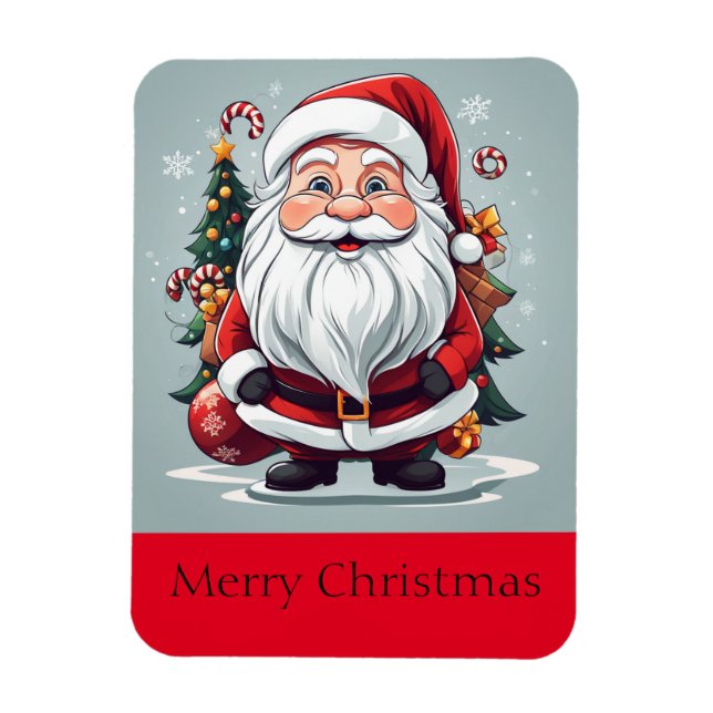 Magnet Flexible Joyeux Noël Père Noël (Vertical)