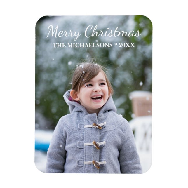 Magnet Flexible Joyeux Noël Photo de vacances (Vertical)