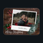 Magnet Flexible Joyeux Noël rustique- Photo instantanée<br><div class="desc">Envoyez une Joie de Noël que vous pouvez continuer tout au long de l'année sur un réfrigérateur ou une surface magnétique avec votre aimant photo Joyeux Noël Rustique Instant.</div>