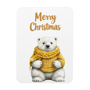 Magnet Flexible Joyeux Ours de Noël