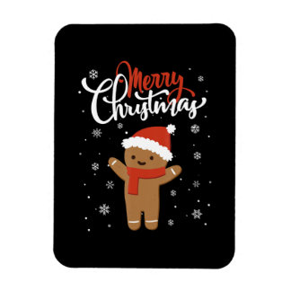 Magnet Flexible Joyeux pain d'épices de Noël | cookie de noël