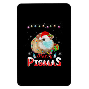 Magnet Flexible Joyeux Pigmas Masque Visage Drôle Guinée Cochon No