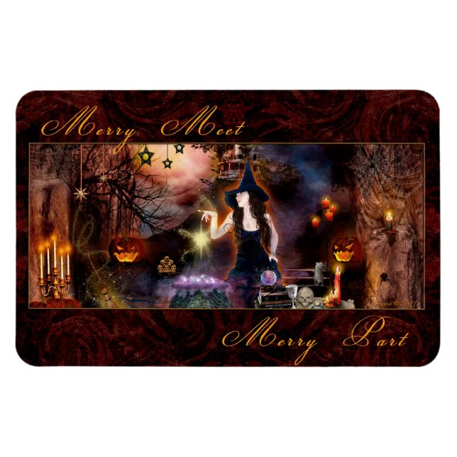 Magnet Flexible Joyeux rencontrer Joyeux article Magickal sorcier  (Horizontal)