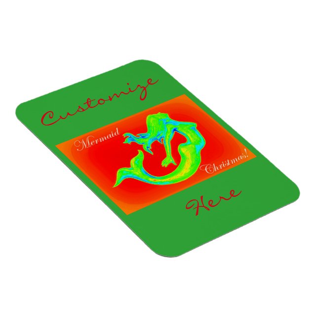 Magnet Flexible joyeux sirène noël (Côté Droit)