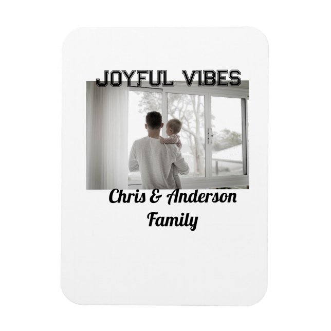 Magnet Flexible Joyeux Vibes père fils famille vacances de Noël p (Vertical)