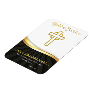Magnet Flexible Jubilé d'or Vie religieuse, 50 ans Anniversaire