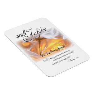 Magnet Flexible Jubilé d'or Vie religieuse, Cross Candle