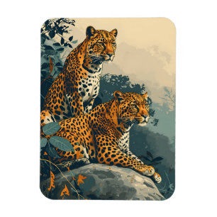 Magnet Flexible Jungle léopard : Vintage